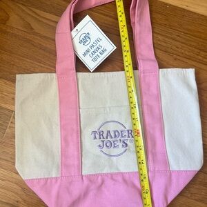 Trader Joe’s mini pastel Pink Tote #2